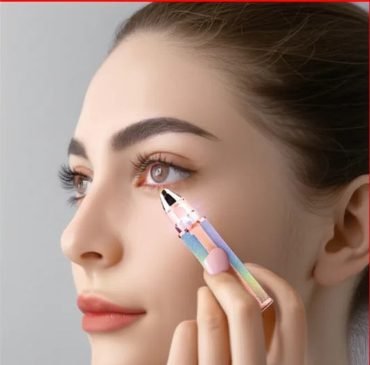 2-in-1 Electric Epilator – Rechargeable Eyebrow Trimmer & Facial Hair Remover for Women